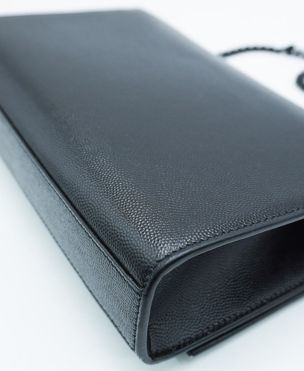 Medium Monogram Kate Grain Leather Black
