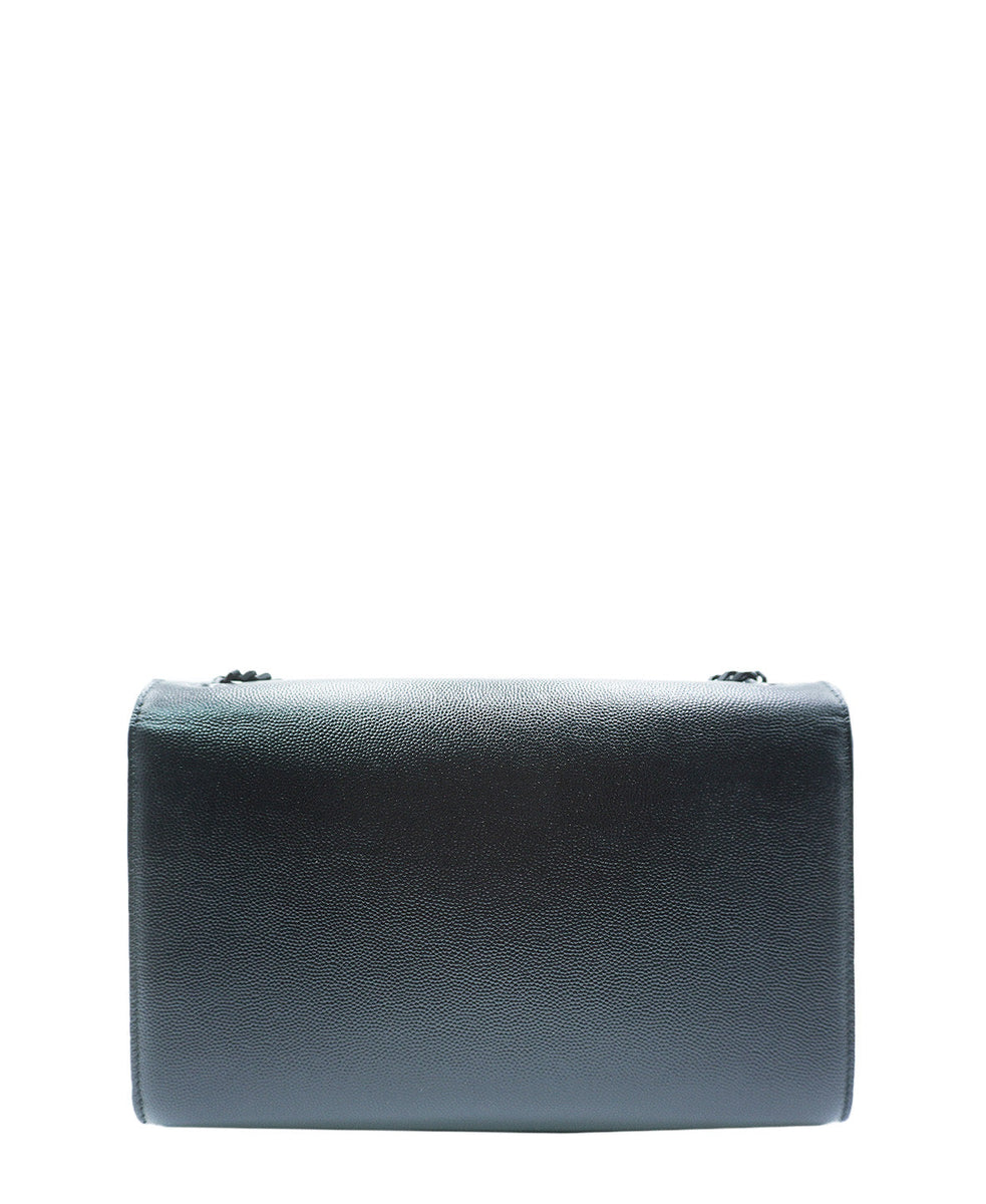 Medium Monogram Kate Grain Leather Black