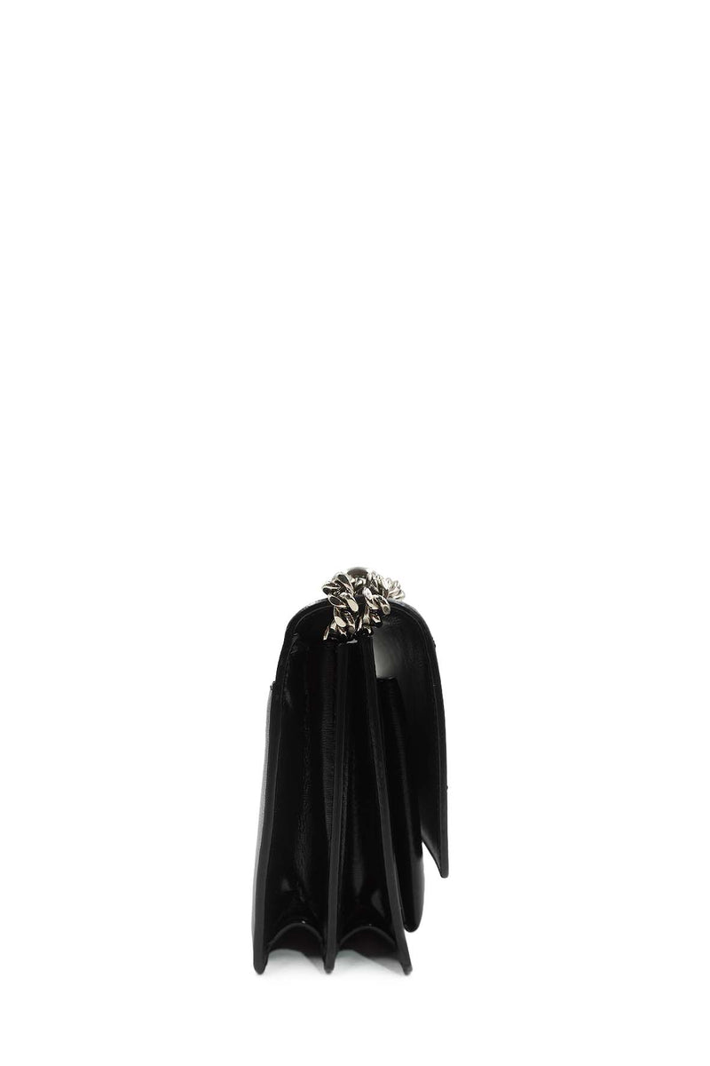 Medium Sunset Bag with Silver Hardware Black