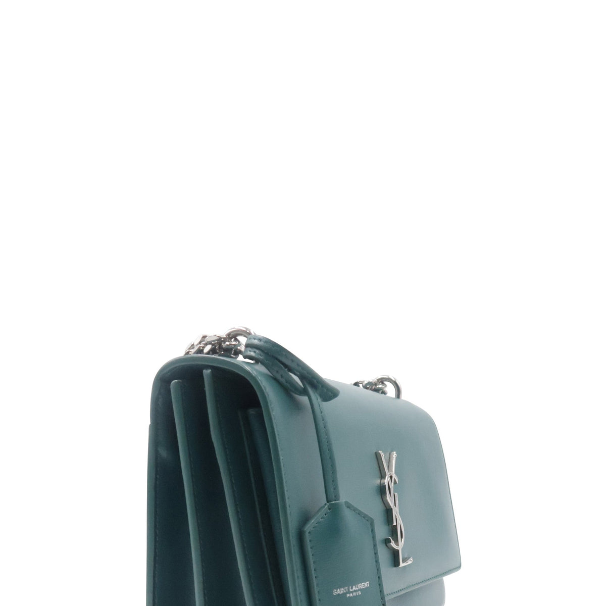 Medium Sunset Bag with Silver Hardware Green