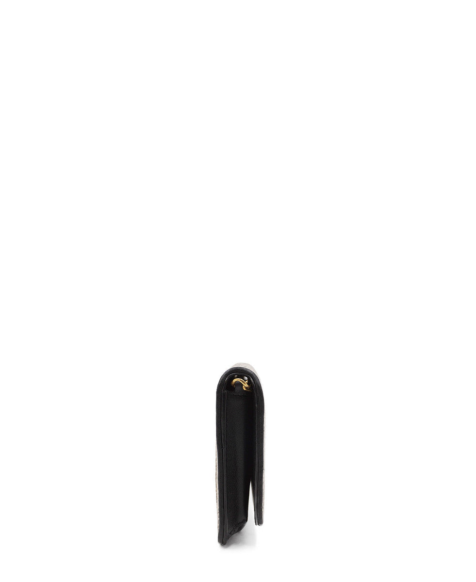 Monogram Cassandre Phone Holder Crossbody Black, Cream
