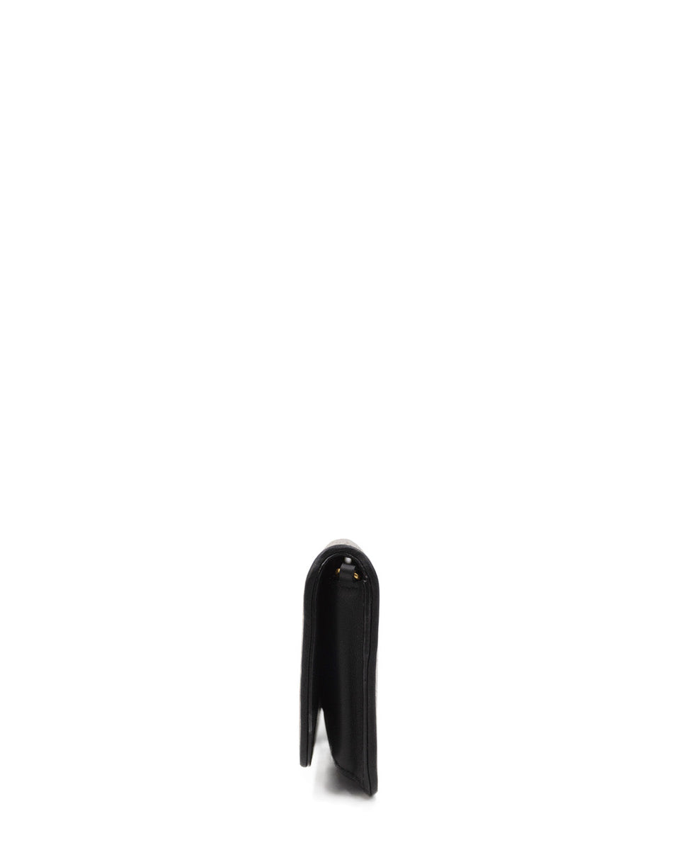 Monogram Cassandre Phone Holder Crossbody Black, Cream