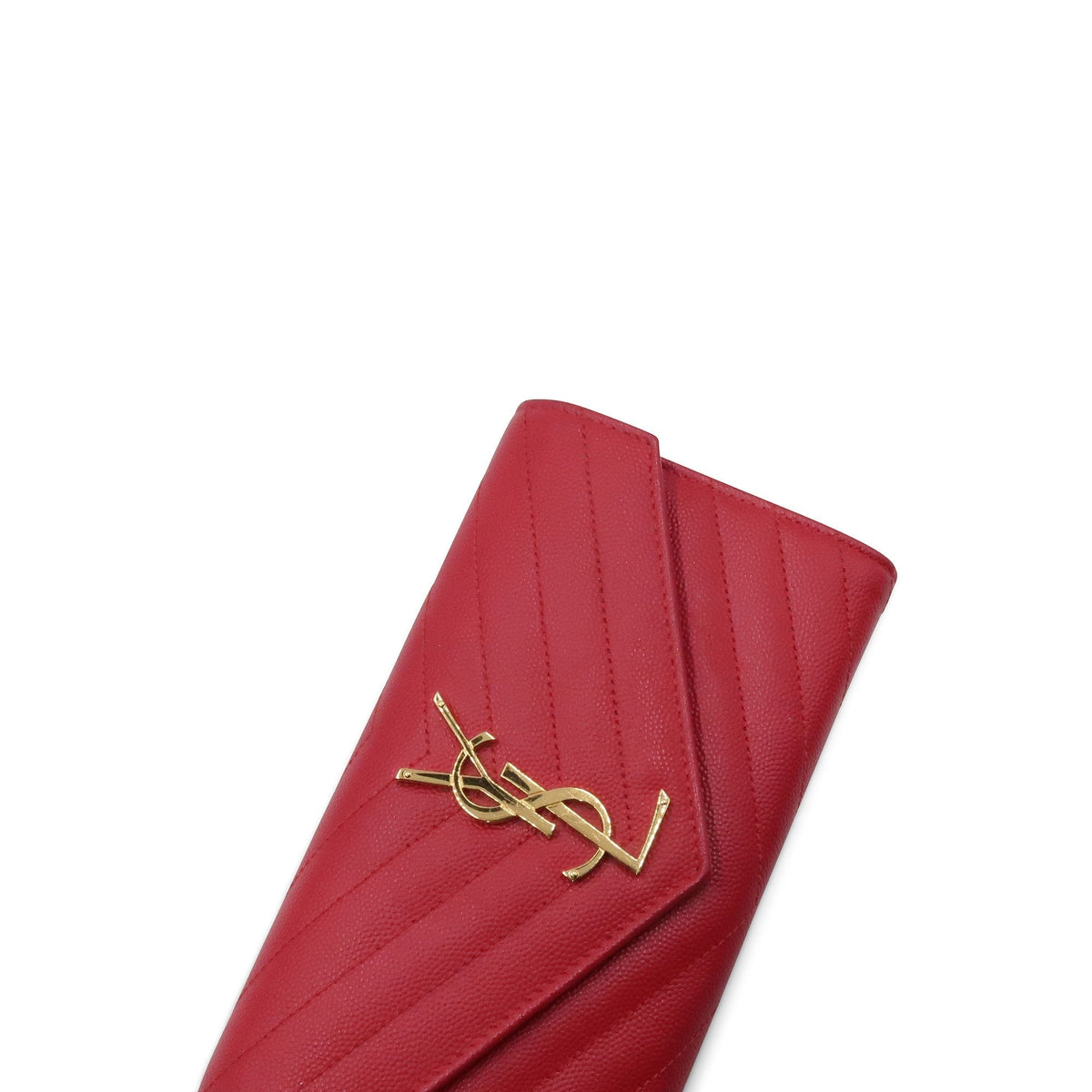 Monogram Envelope Wallet Red