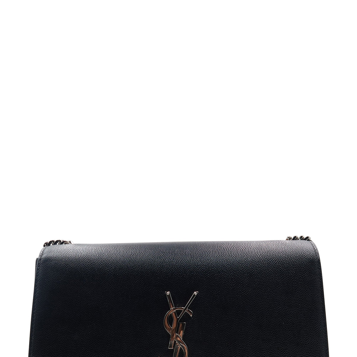 Monogram Medium Kate Black with Silver Hardware Black