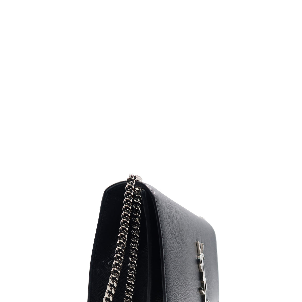 Monogram Medium Kate Black with Silver Hardware Black