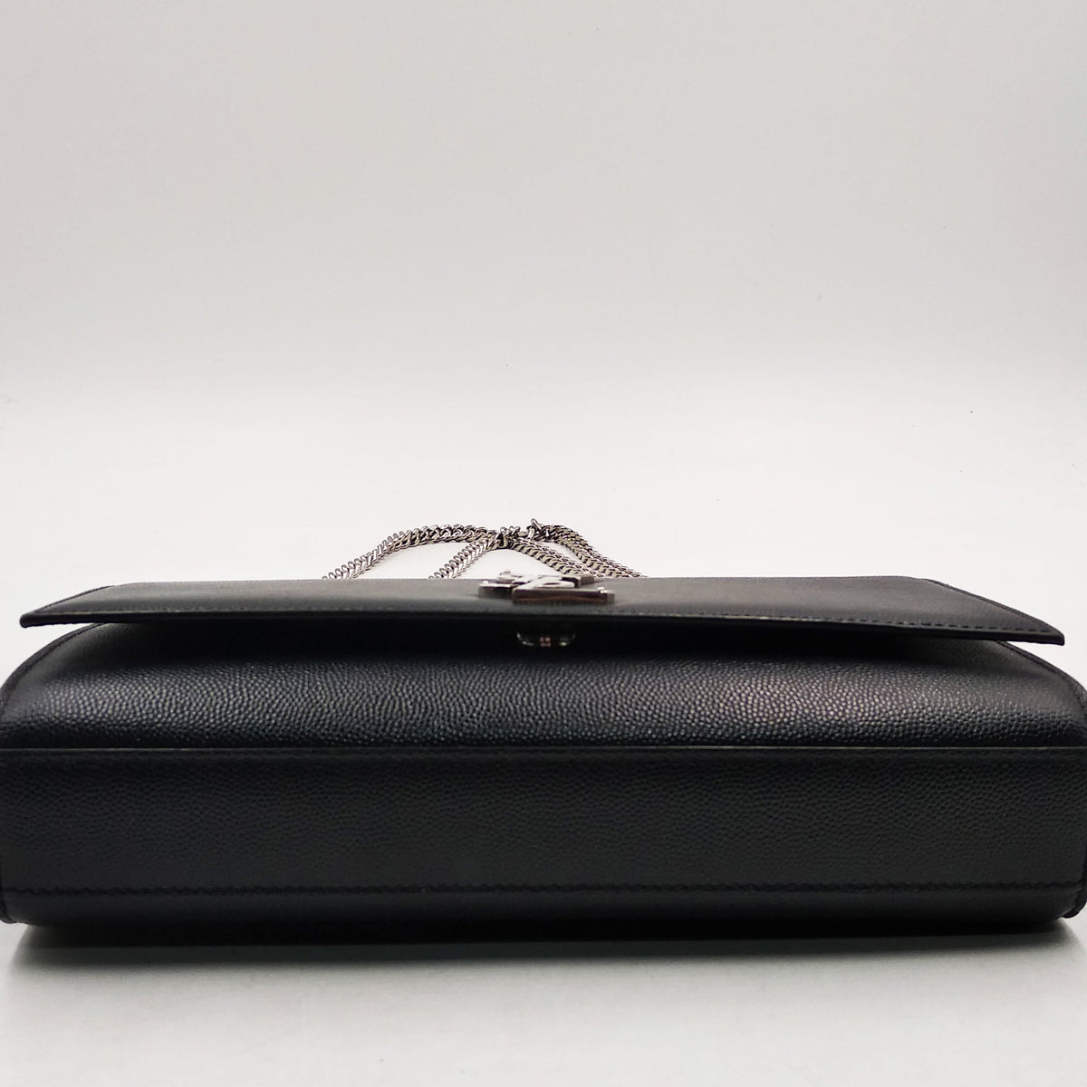 Monogram Medium Kate Black with Silver Hardware Black