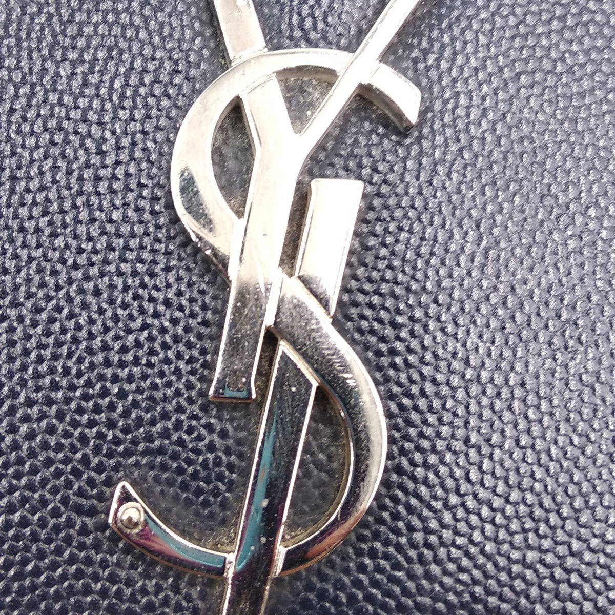 Monogram Medium Kate with Silver Hardware Navy