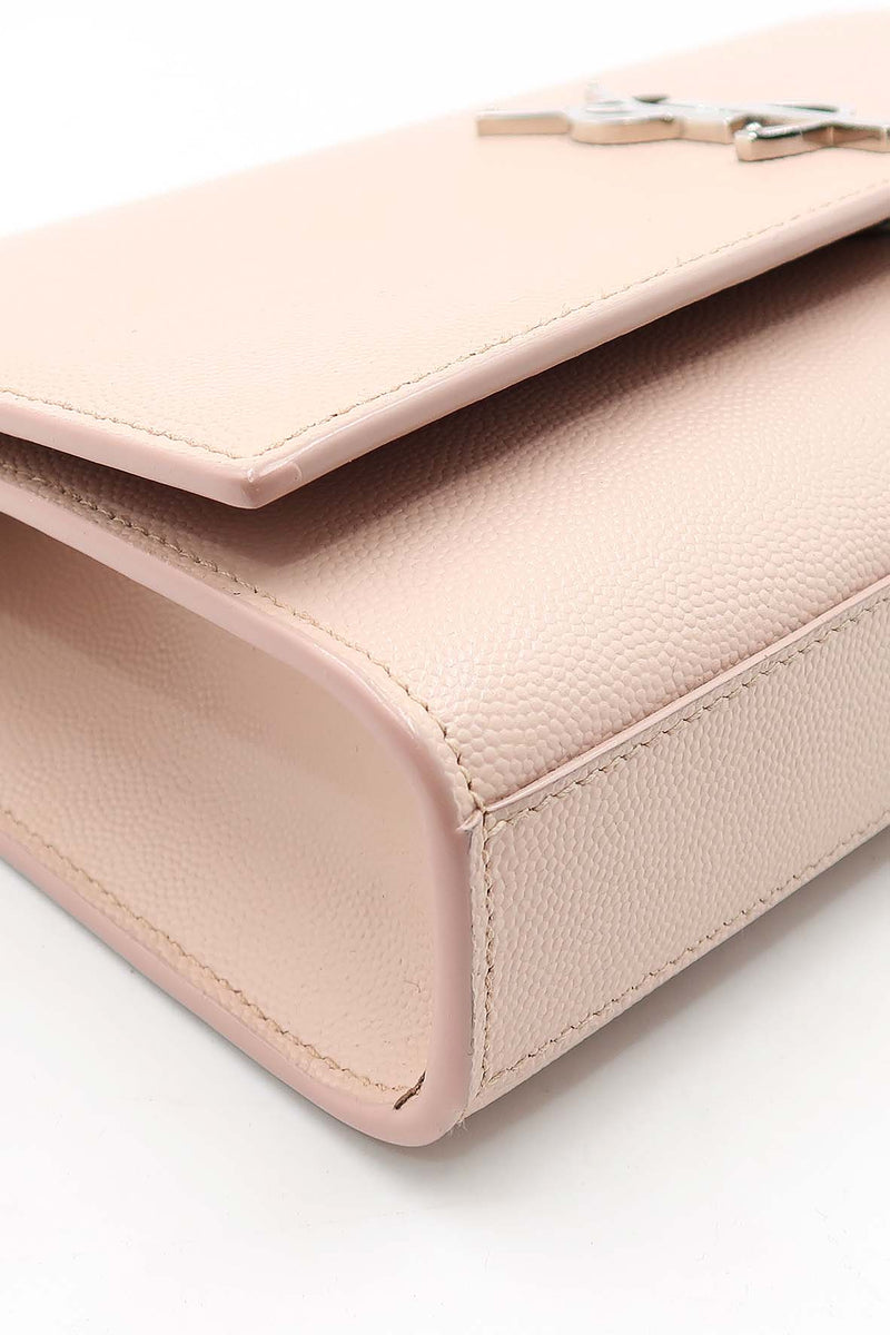 Monogram Medium Kate with Silver Hardware Pale Blush