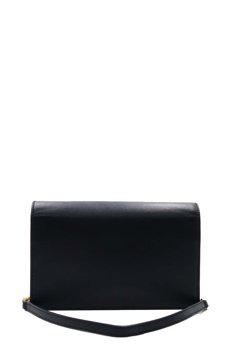 Monogram Small Kate with Tassel Black with Gold Hardware Black