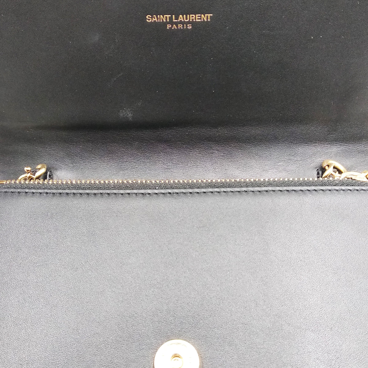 Monogram Small Kate with Tassel Black with Gold Hardware Black