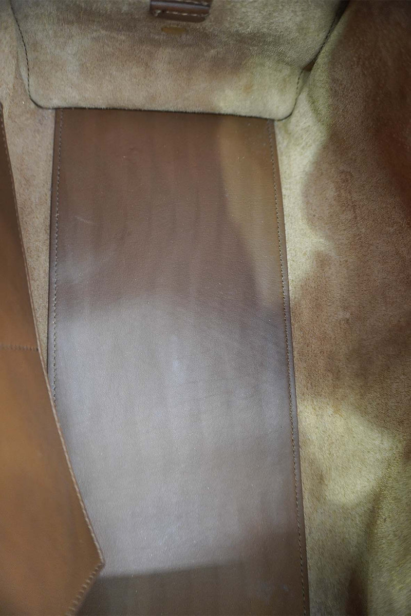 Small Cabas Y-Ligne Leather Brown