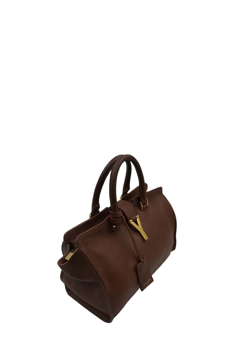 Small Cabas Y-Ligne Leather Brown