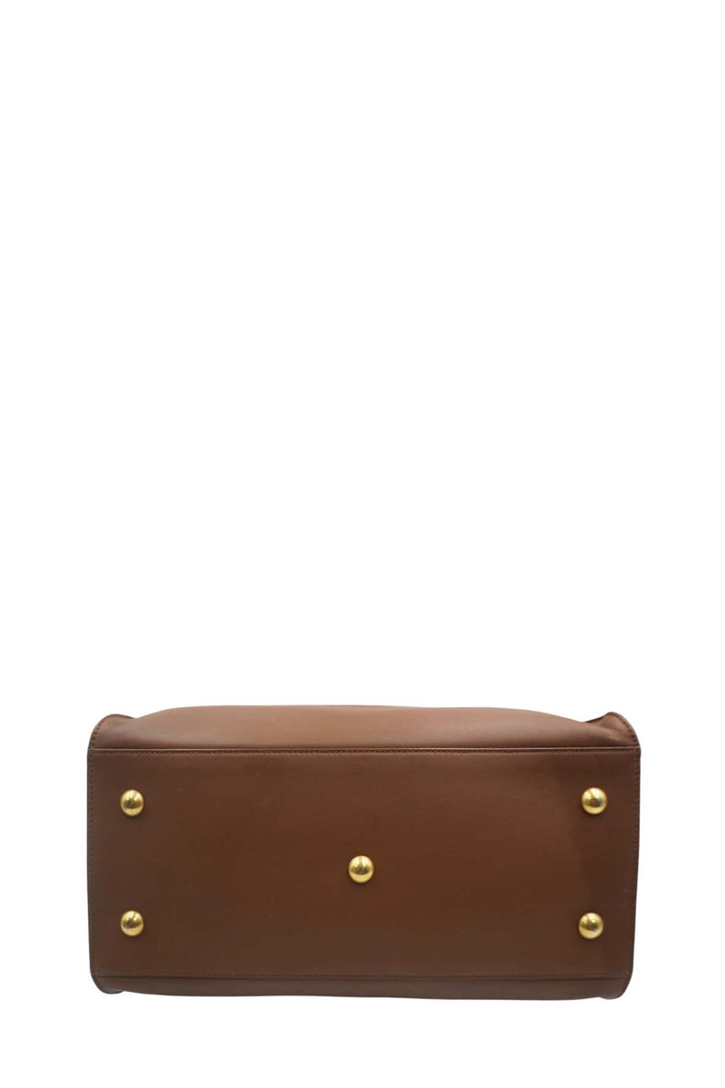 Small Cabas Y-Ligne Leather Brown