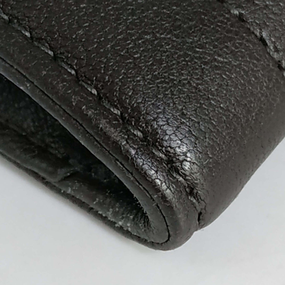 YSL Compact Wallet Dark Brown