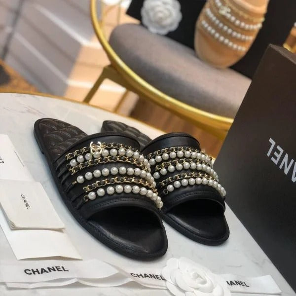 Chanel Pearl Flats For Women