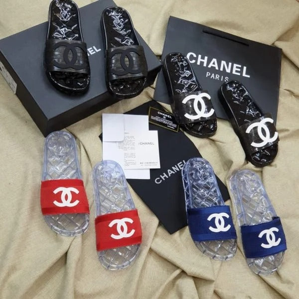 Chanel Clear Jelly Slides - Chanel Pool Slides