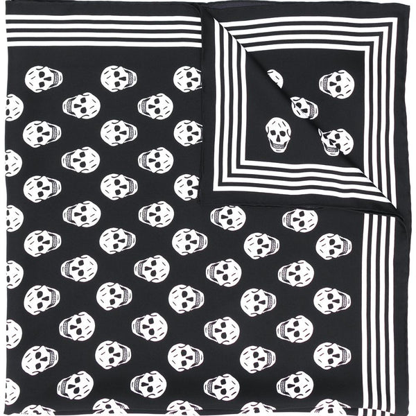 Alexander Mcqueen Women Skull Silk Scarf