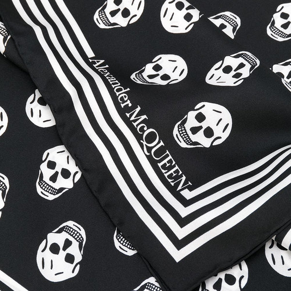 Alexander Mcqueen Women Skull Silk Scarf