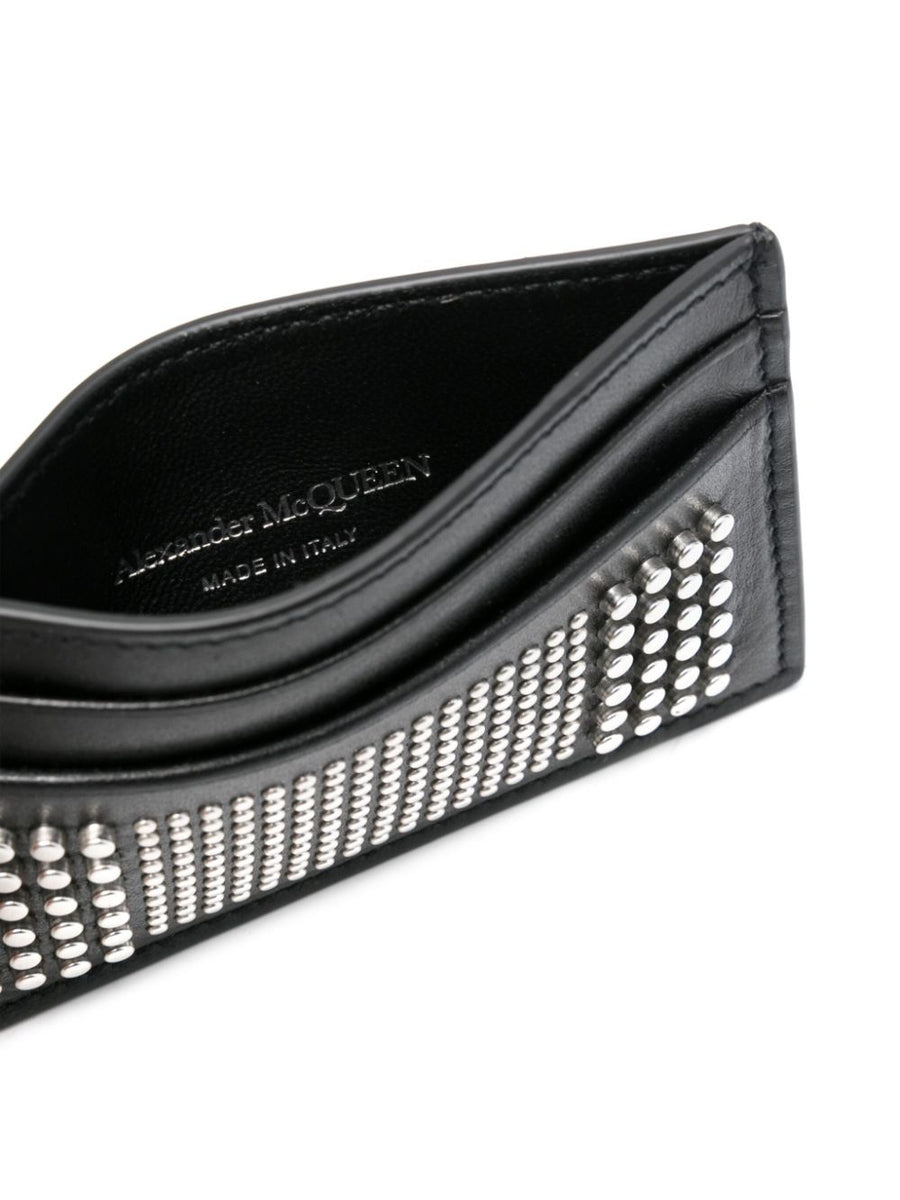 Alexander Mcqueen Men Studded Leather Card Case