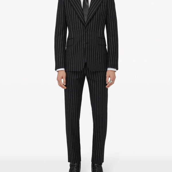Alexander Mcqueen Men Pinstripe Single-Breasted Jacket
