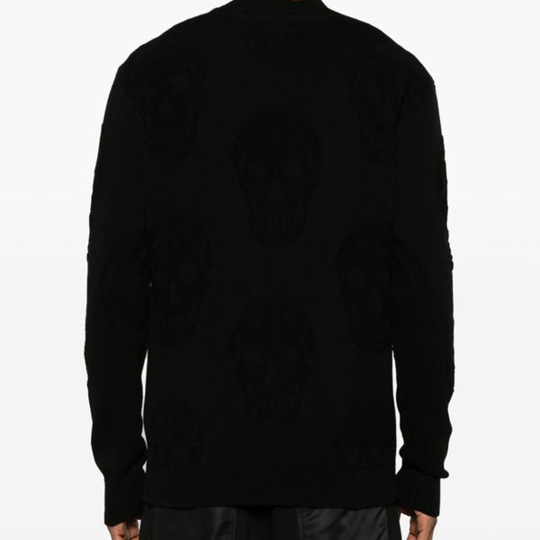 Alexander Mcqueen Men Skull Knitted Cotton Jumper