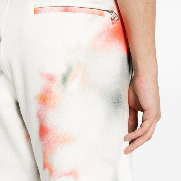 Alexander Mcqueen Men Obscure Flower Cotton Shorts