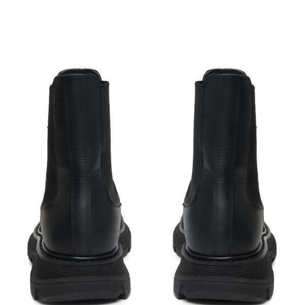 Alexander Mcqueen Men Leather Chelsea Boots