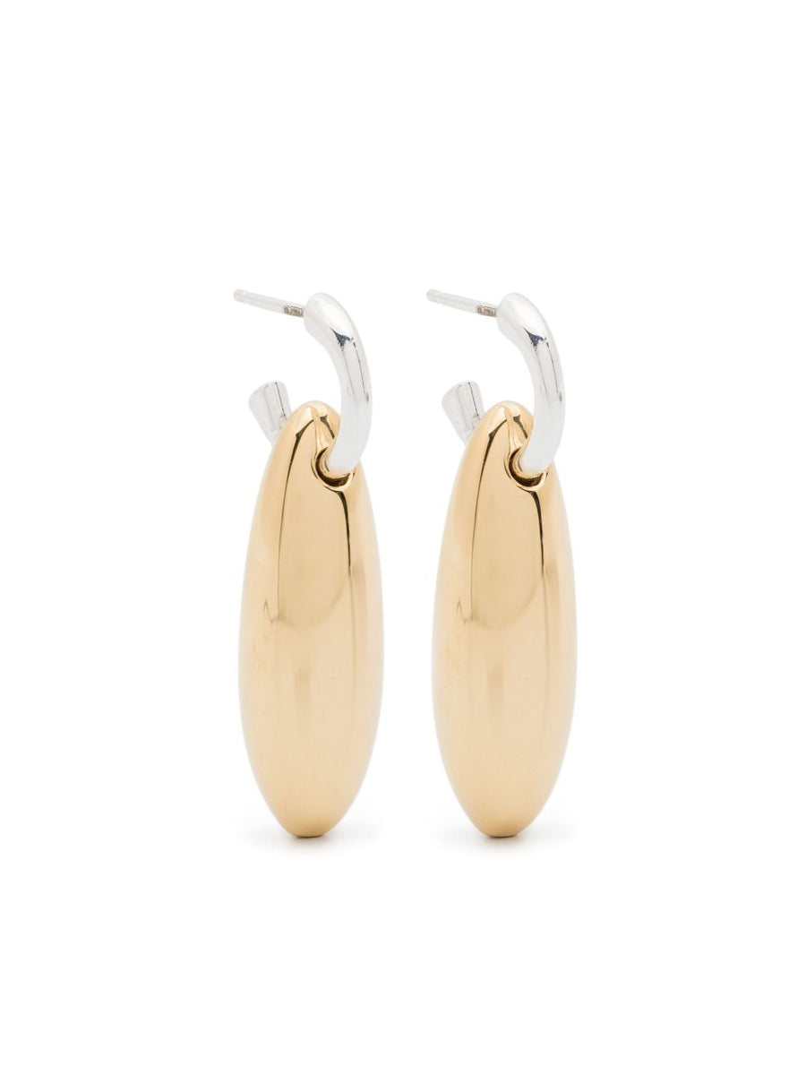 Bottega Veneta Women Ellipse Silver Earrings