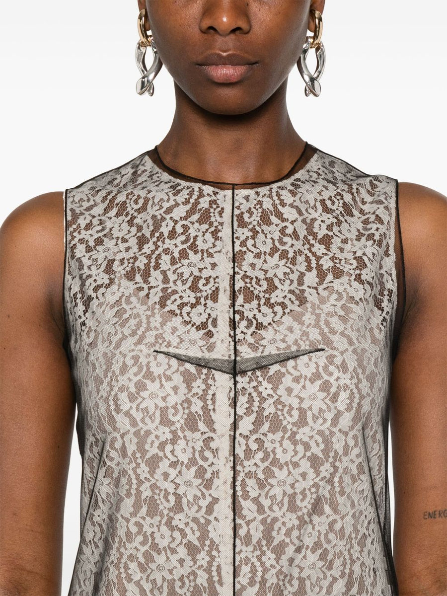 Fendi Women Lace Midi Deess