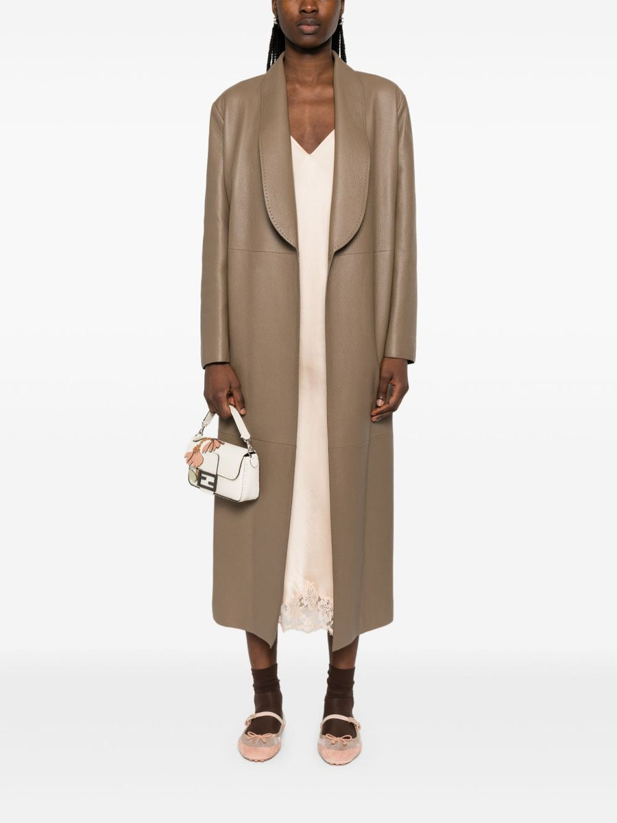 Fendi Women Leather Coat