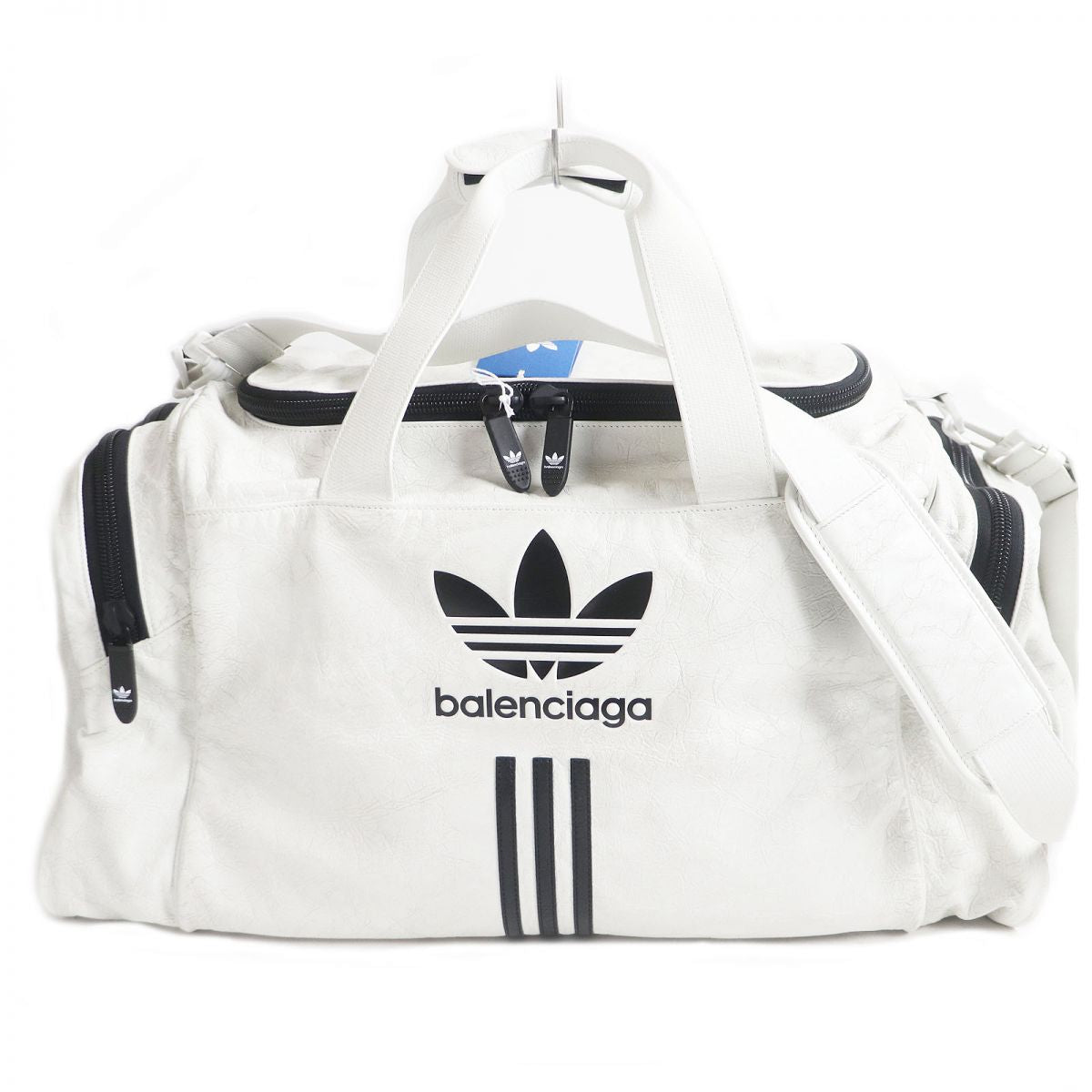 balenciaga Adidas Lambskin Gym Bag White