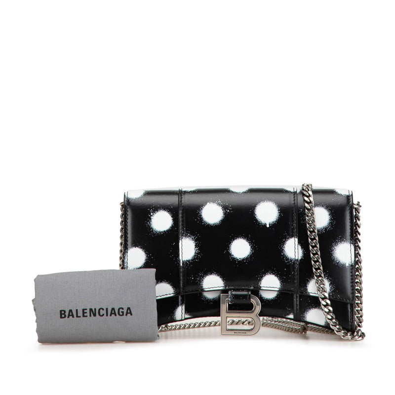balenciaga Hourglass Chain Wallet Shoulder Bag