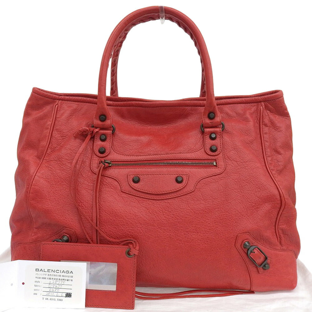 balenciaga The Sunday Leather Tote Bag