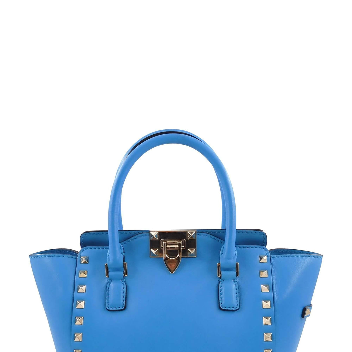 Mini Rockstud Satchel Blue