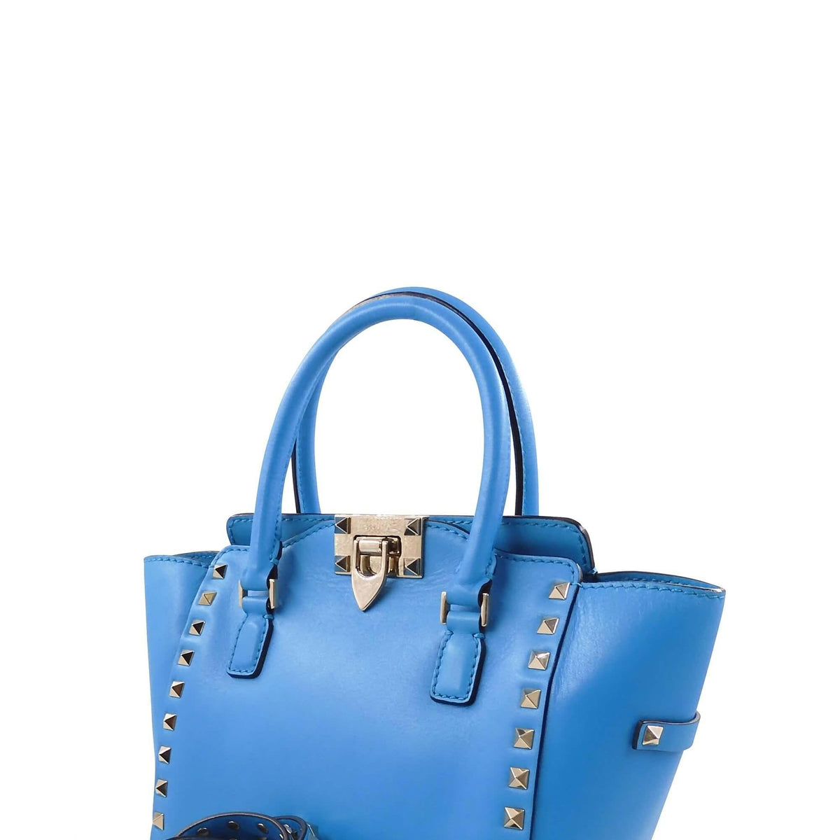 Mini Rockstud Satchel Blue