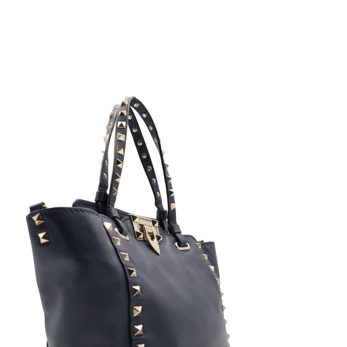 Mini Rockstud Tote Navy