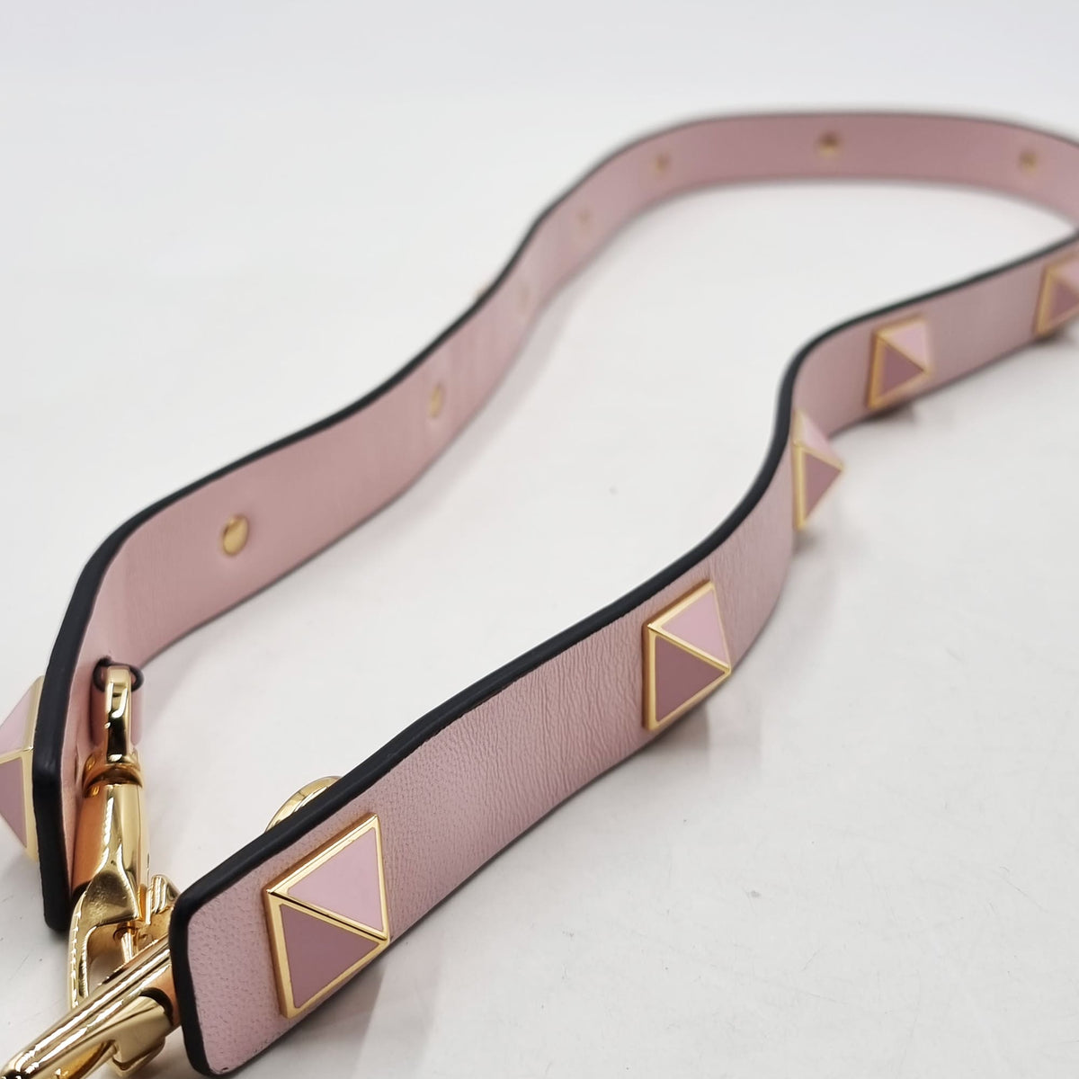 Small Roman Stud the Handle Bag Blush Pink