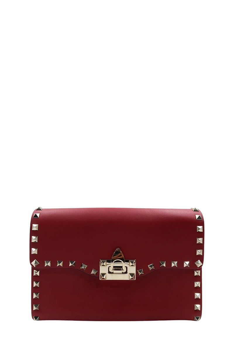 Small Rockstud Crossbody Bag Red