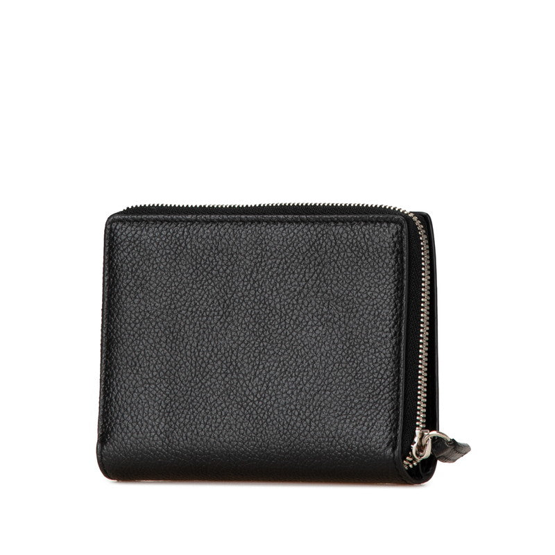 balenciaga Logo Leather Bifold Wallet