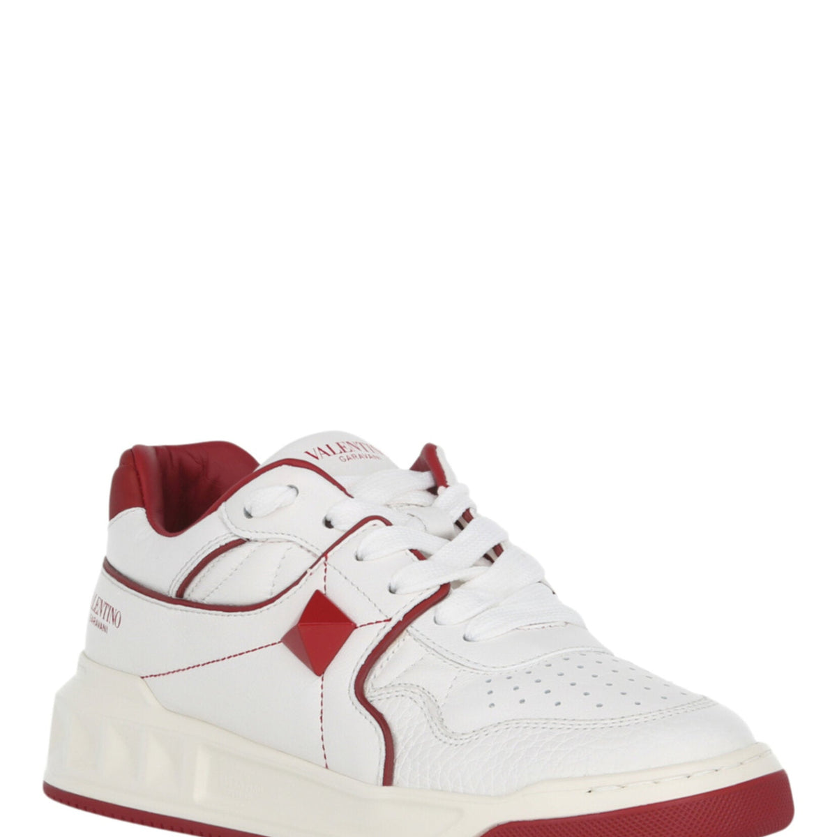 Valentino Womens One Stud Low-Top Sneaker