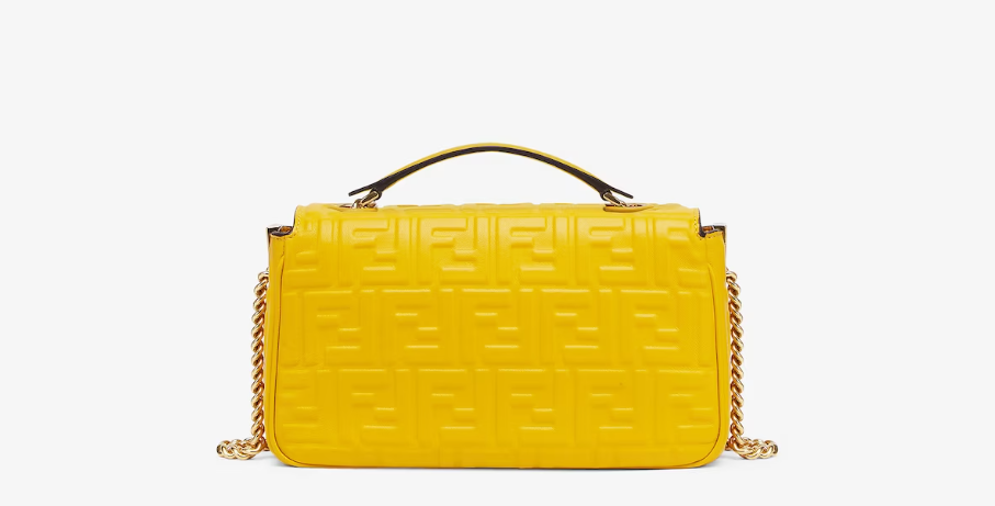 Fendi Baguette Chain Midi Nappa leather Bag