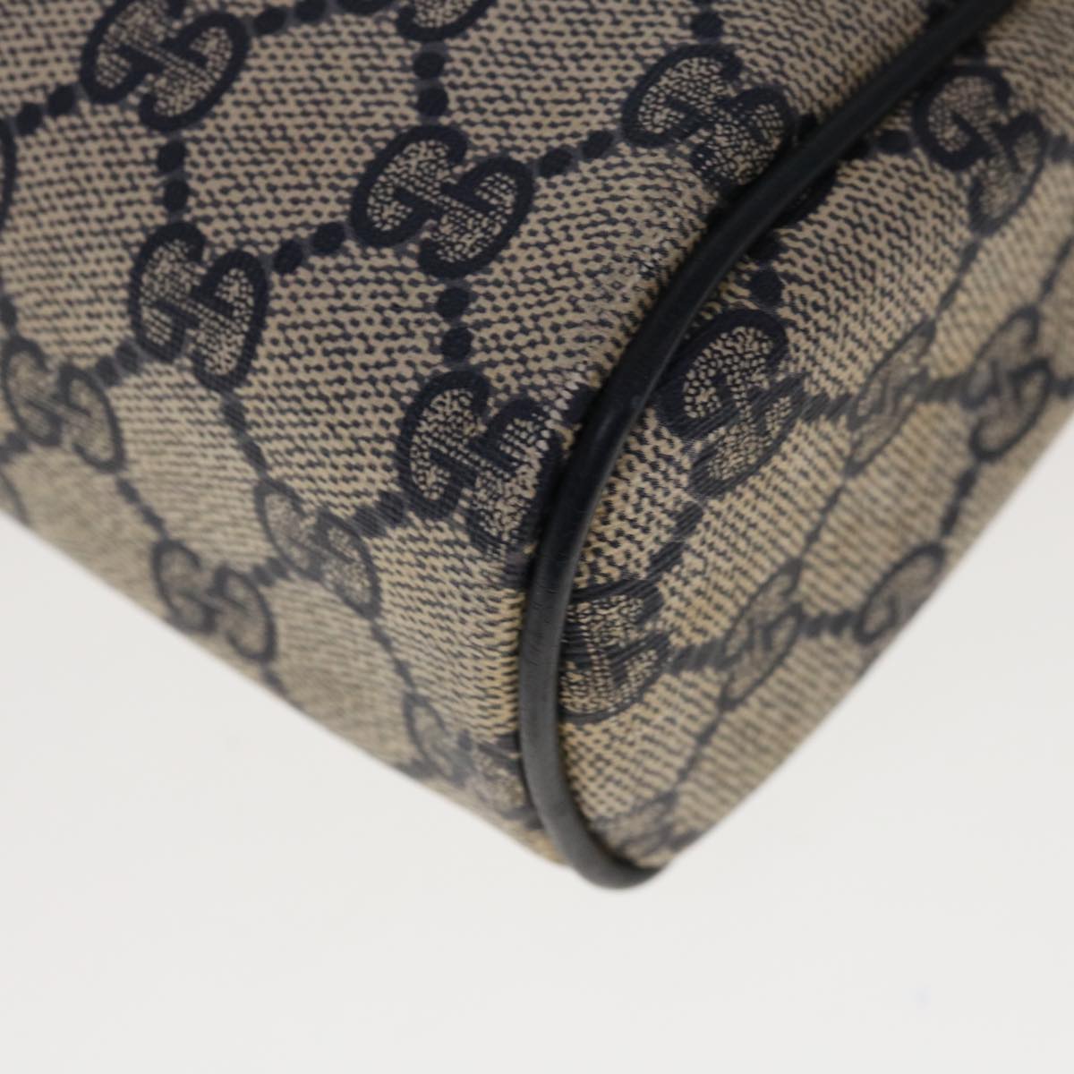 GUCCI GG Supreme Sherry Line Clutch Bag Red Navy 63 01 012 Auth yk10298