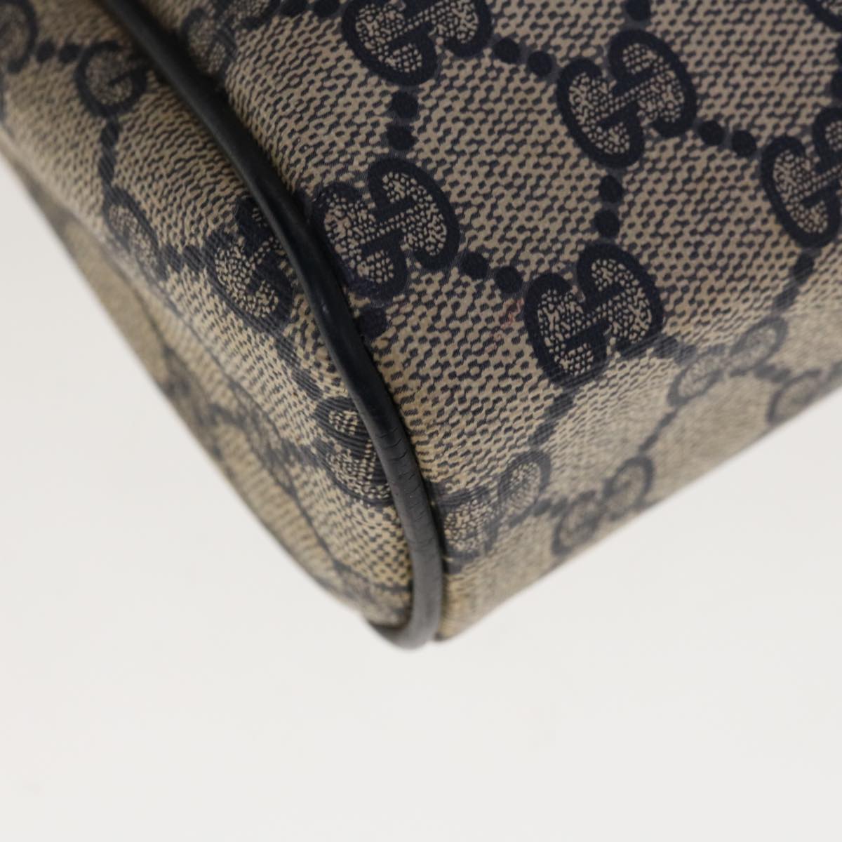 GUCCI GG Supreme Sherry Line Clutch Bag Red Navy 63 01 012 Auth yk10298