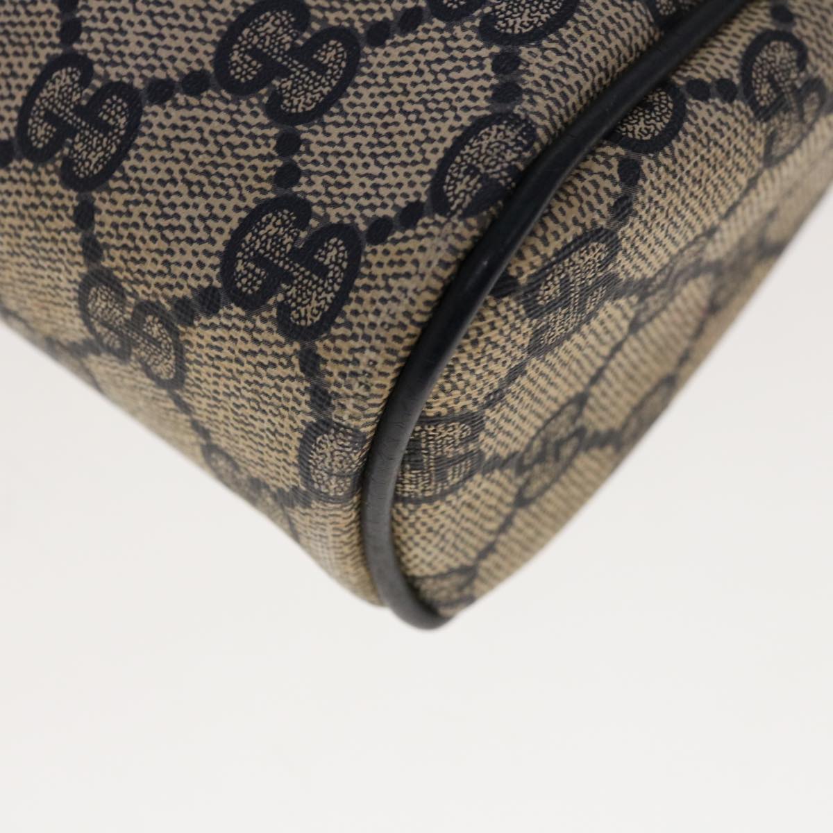 GUCCI GG Supreme Sherry Line Clutch Bag Red Navy 63 01 012 Auth yk10298