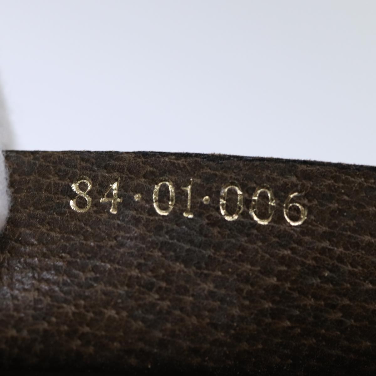 GUCCI GG Canvas Web Sherry Line Clutch Bag Beige Green 84 01 006 Auth yk12008