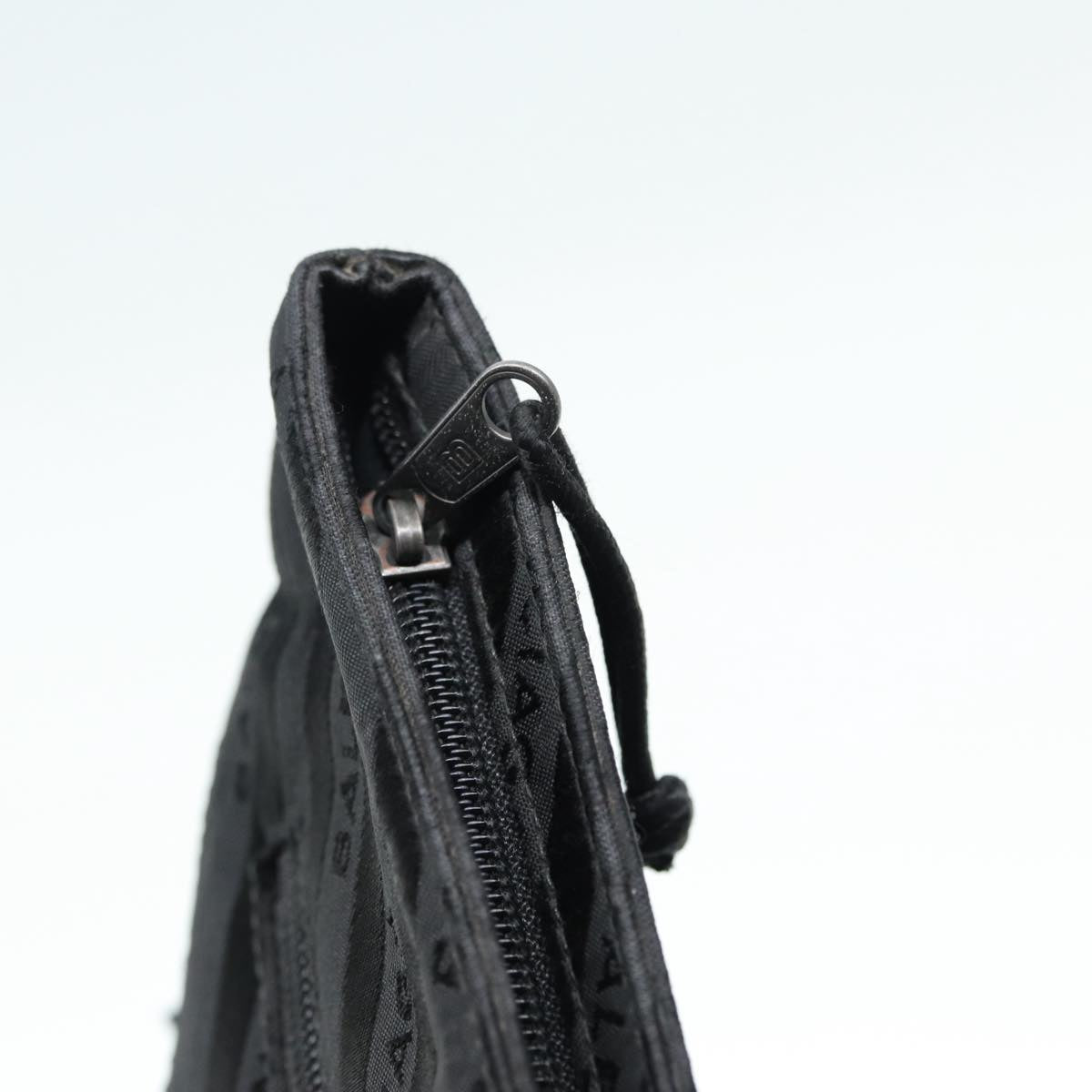 balenciaga Explorer Clutch Bag Canvas Black 459745 Auth yk14342