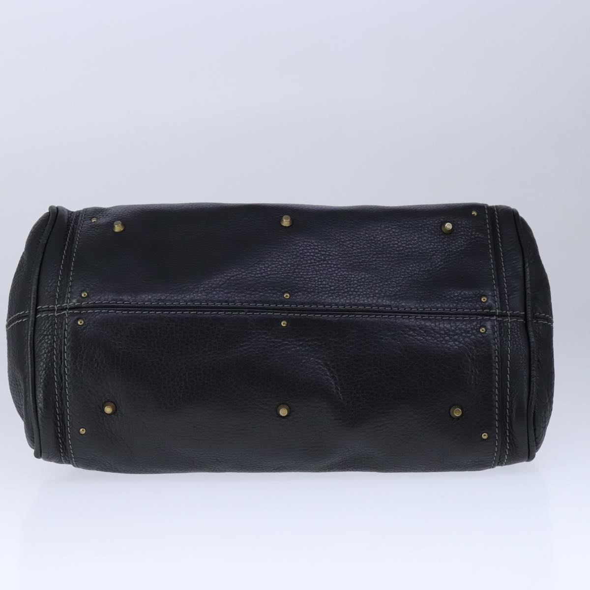 Chloe Paddington Hand Bag Leather Black Gold Silver yk16230