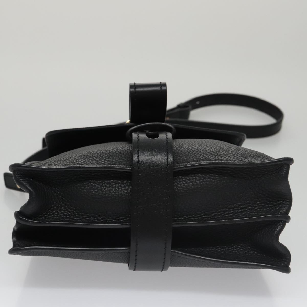 Chloe Small Day Abbey Hand Bag Leather 2way Black yk16365A