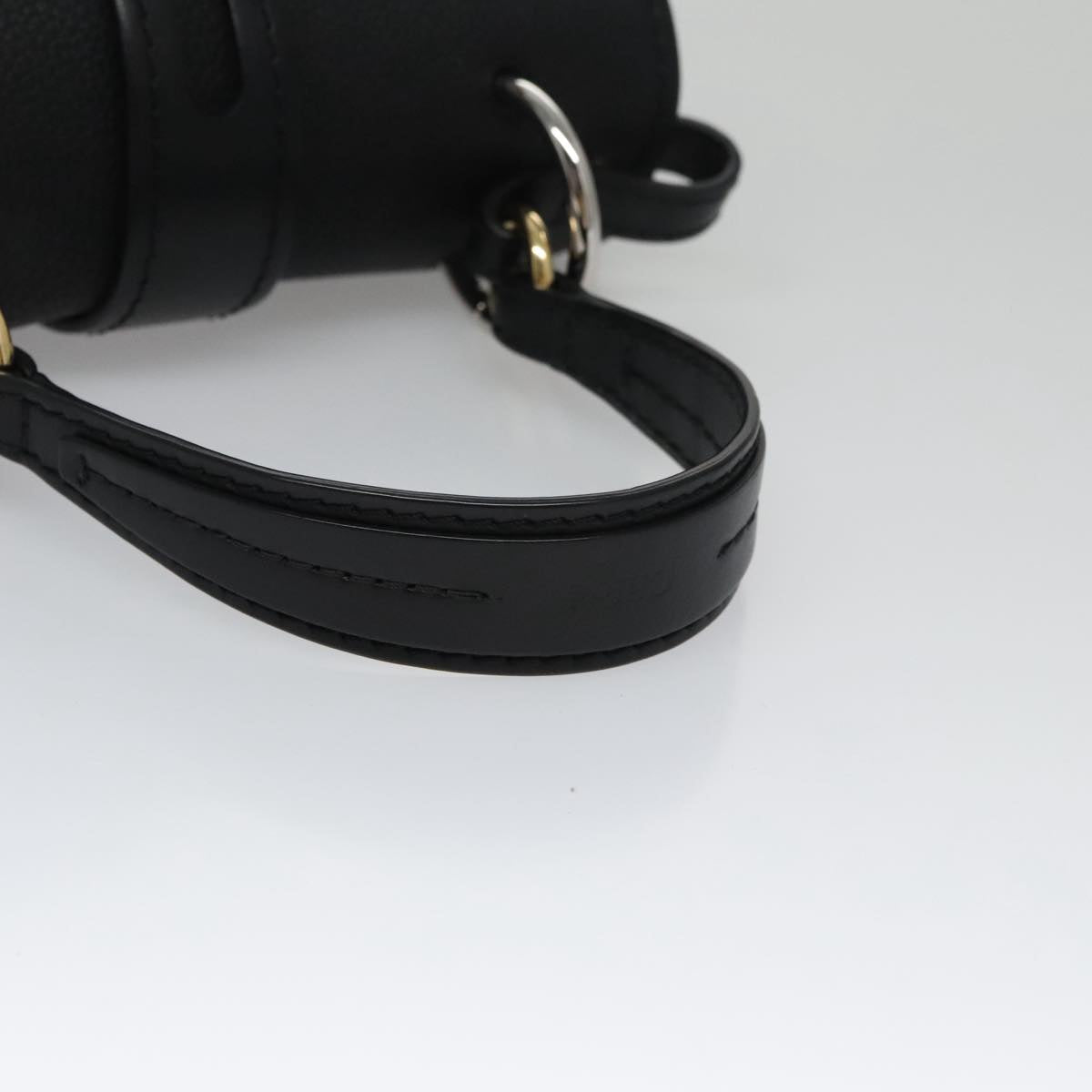 Chloe Small Day Abbey Hand Bag Leather 2way Black yk16365A