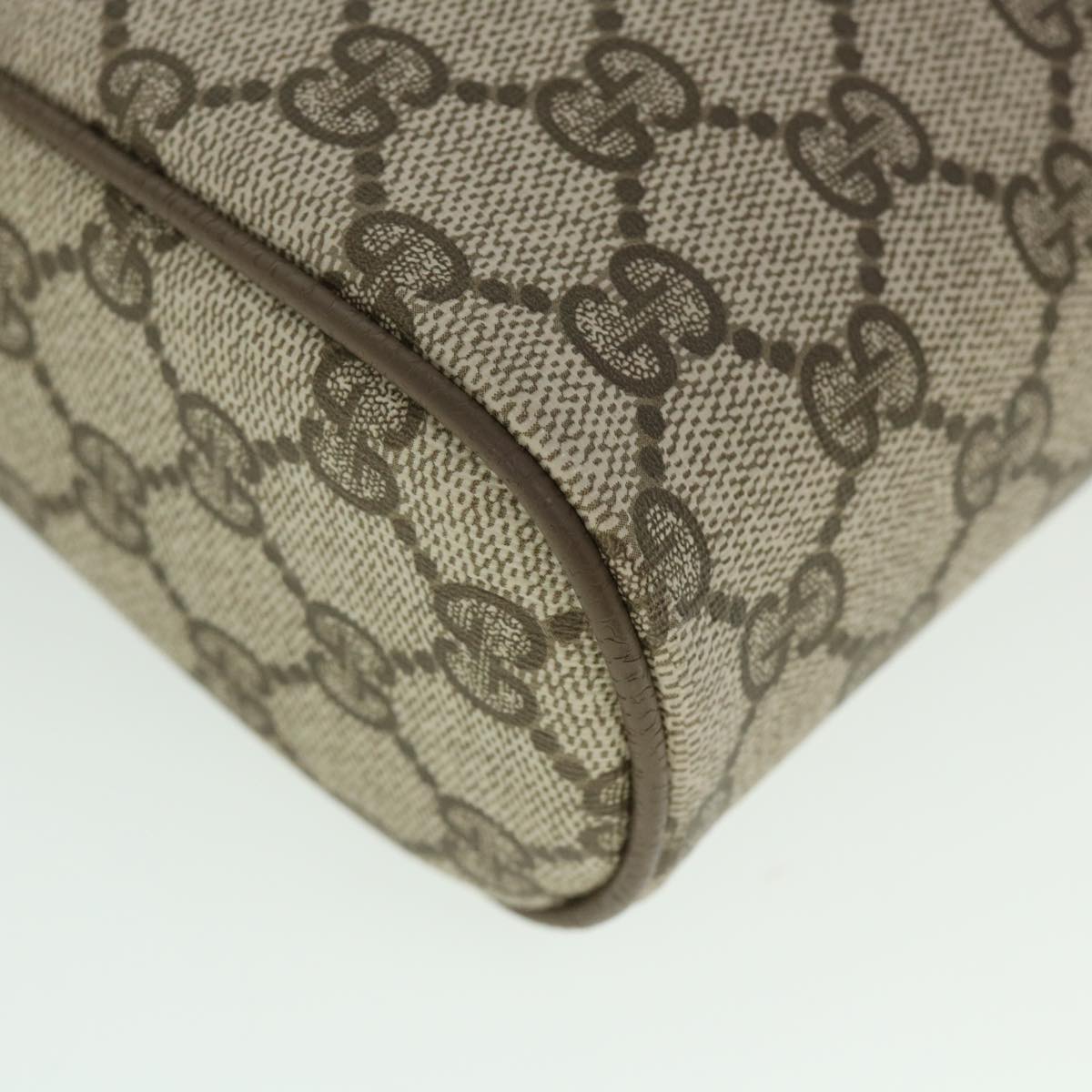 GUCCI Gg Canvas Web Sherry Line Clutch Bag Beige Red Green 89 01 012 Auth Yk8753